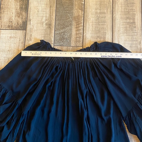 Elan Black Ruffled Tunic Top 🆕 - Picture 5 of 11